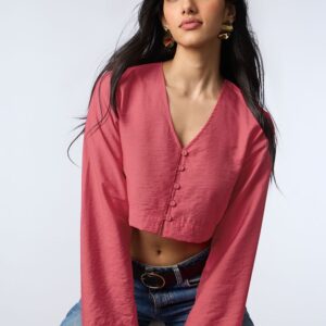 Crop-Top: Vivid Fuchsia